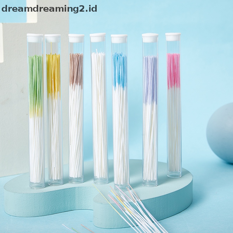 (drea) 60/70/160pcs Set Pembersih Telinga Grass Paper Floss Alat Aftercare Lubang Telinga//