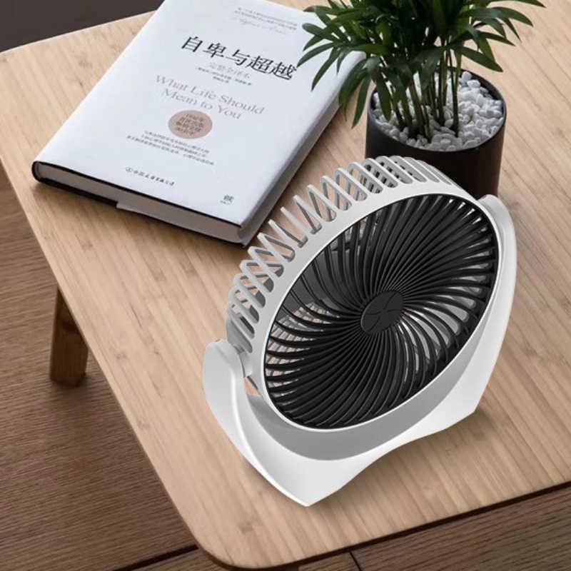 Usb Rechargeable Alat Listrik Kipas Mini Yang Dapat Diputar/Multi-speed Adjustable Desktop Fan Kantor Angin Kencang Silent Cooler