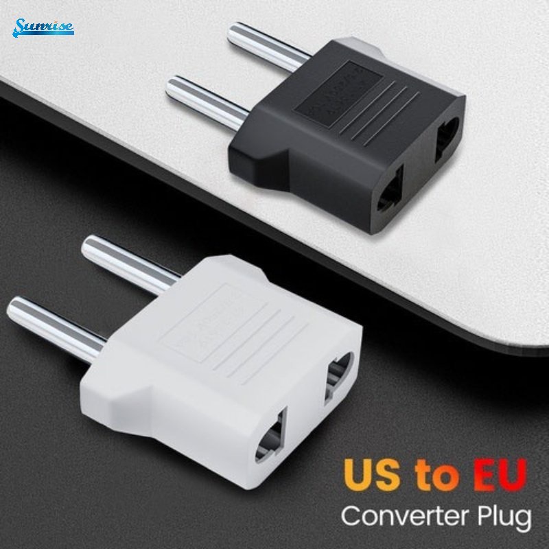 6a Kualitas Tinggi Compact Travel Charging Plug Adapter4/4.8mm Pin Indah US Ke EU Portabel ABS Plastik Charger Converter