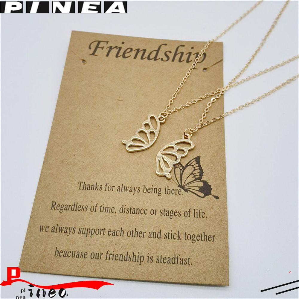 Nanas 2 Pcs Kalung Persahabatan Hadiah Ulang Tahun Teman Hadiah Perhiasan Untuk Gadis Wanita Best Friend Necklace