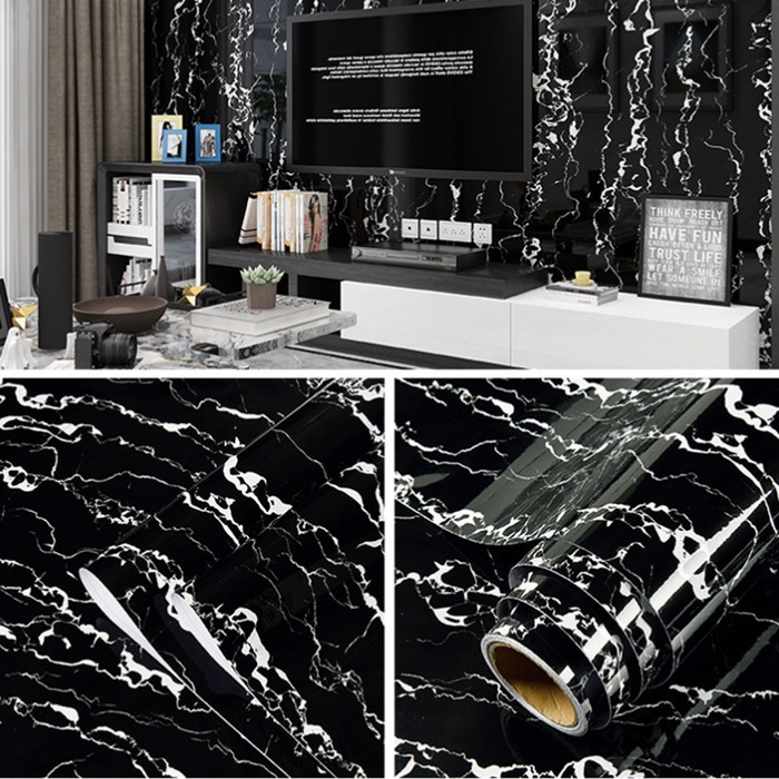 RONA PVC Sheet Sticker Motif Marmer Stiker Dekorasi Wallpaper Dinding