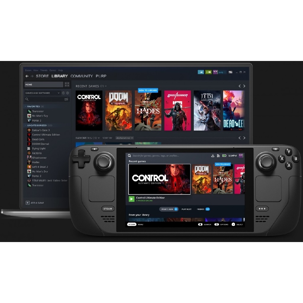 VALVE STEAM DECK SteamOS - Handheld Console PC Portable Gaming - Produk Gaming Terbaru dari VALVE