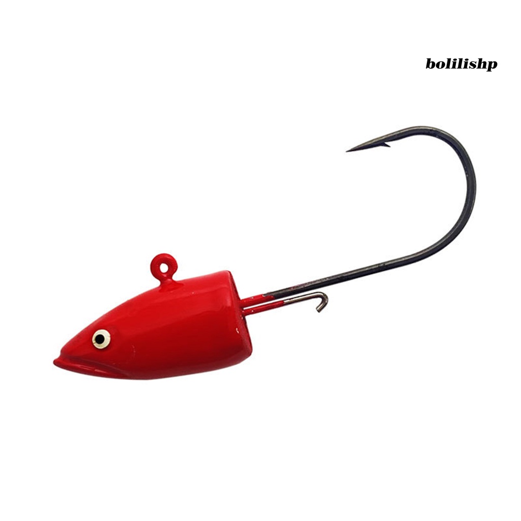 Bo-14g/5.1cm Kail Pancing Kekuatan Tinggi Tahan Korosi Tajam Realistis Kuat Menembus Meningkatkan Laju Memancing Reusable Metal Needle Point Hook Angling Lure Hook