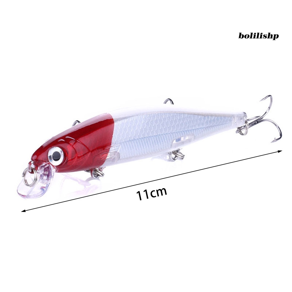 Bo-11cm/13g Umpan Ikan Kecil Tajam Kait 3D Simulasi Fisheye Simulasi Melempar Jarak Jauh Bertengger Angling Umpan Alat Pancing