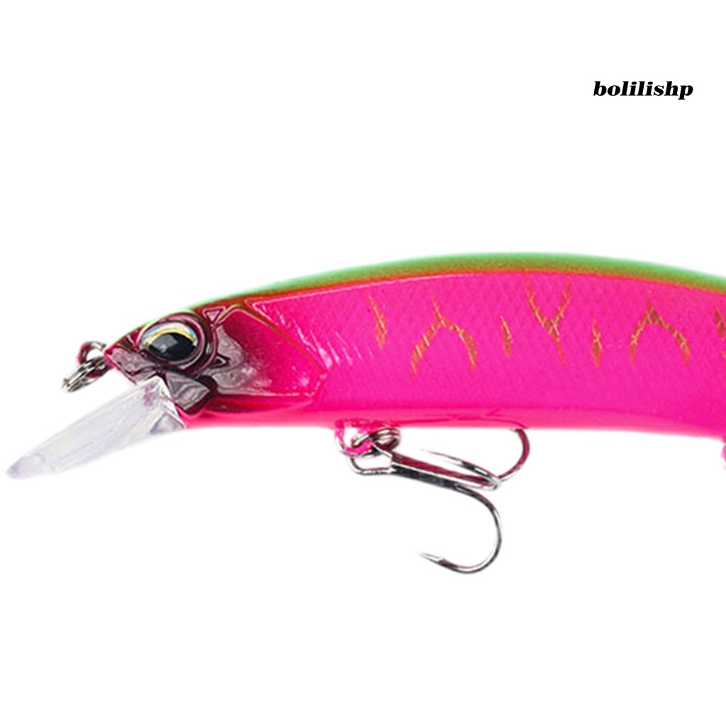 Bo-12cm/15g Umpan Pancing Tajam Kait Realistis Profesional Anti-Korosi Dapat Digunakan Kembali Pengecoran Panjang 3D Mata Ikan Kecil Ikan Umpan Umpan Buatan Wobbler Peralatan Memancing