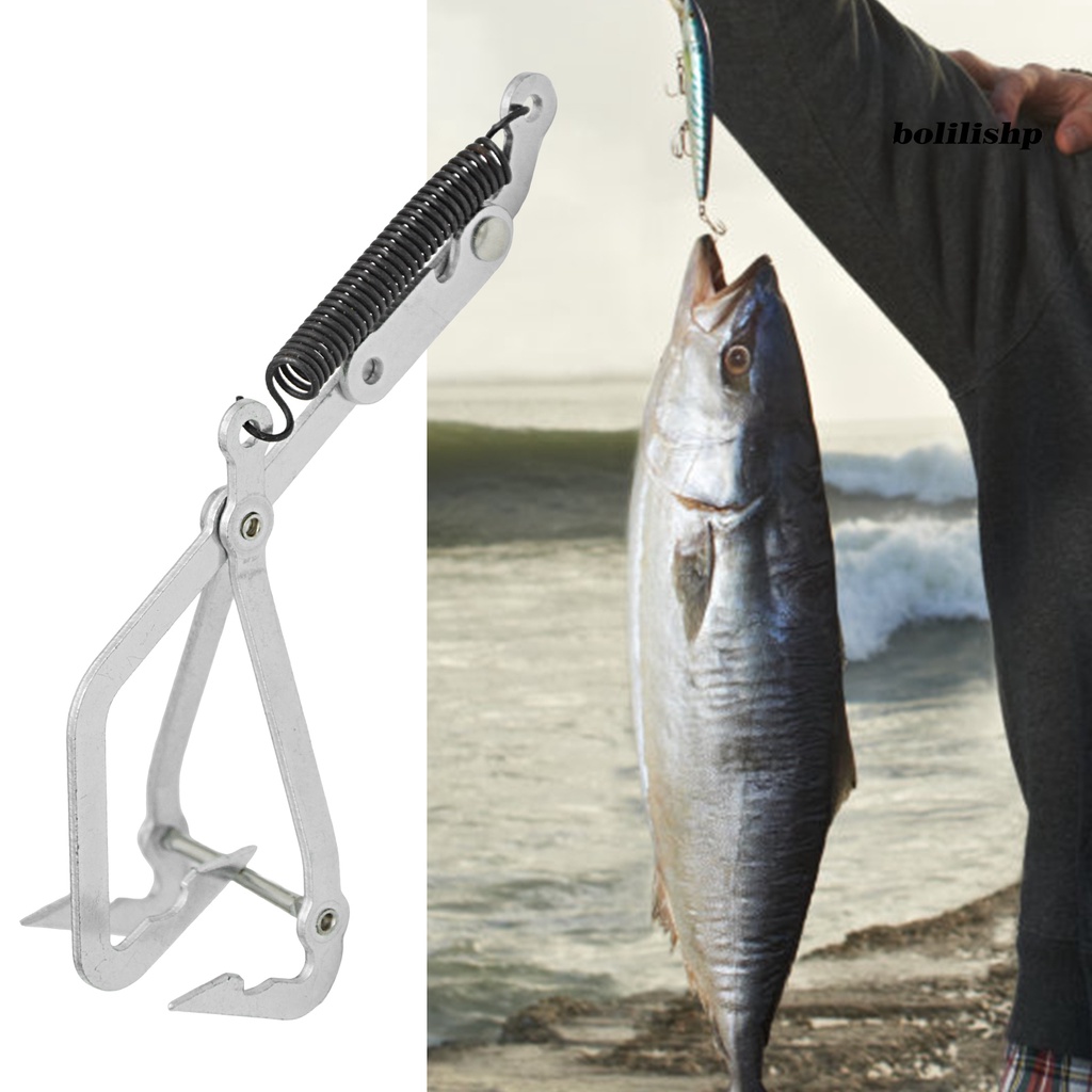 Bo-crab Grabber Desain Ergonomis Yang Kuat Stabilitas Tinggi Mudah Dibawa Multifungsi Menangkap Kepiting Stainless Steel Kekuatan Tinggi Memancing Klip Kontrol Ikan Perlengkapan Memancing