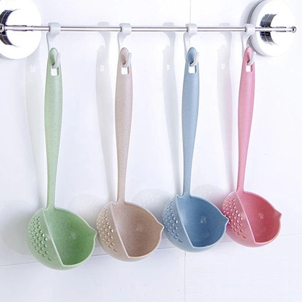 Populer 3PCS Colander Masak Aksesoris Dapur Utensils Sendok 2in1 Sendok Sup Ladle