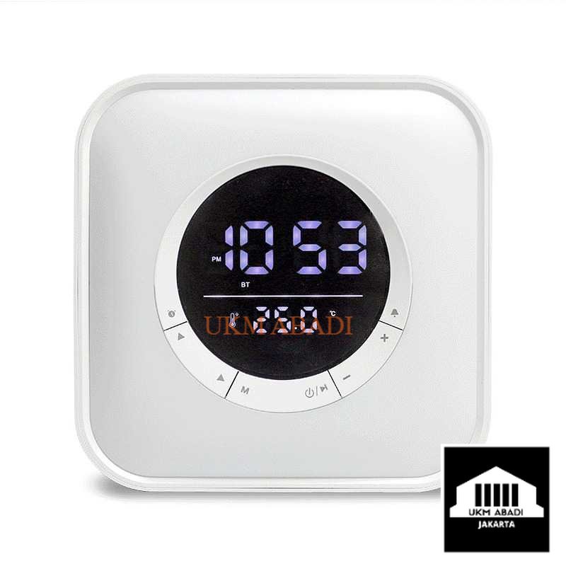 Speaker Jam Meja Bluetooth Active Alarm Clock FM Radio TF Card P10
