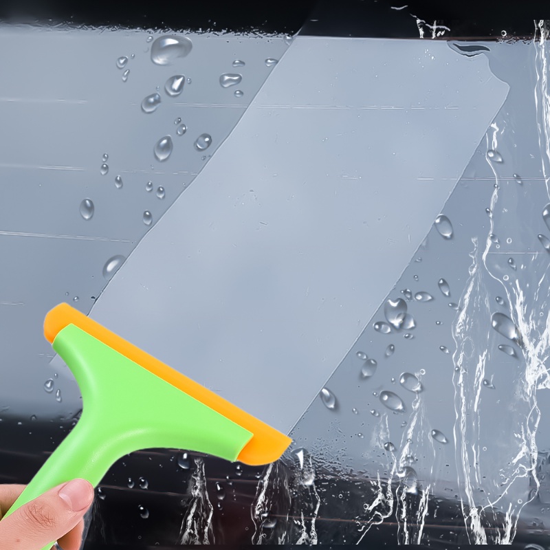 1pc 15 * 19cm Squeegee Kaca Jendela Mobil Silikon Shower Cleaner Kaca Depan Cuci Air Wiper Blade Plate Scraper Cleaning Tool