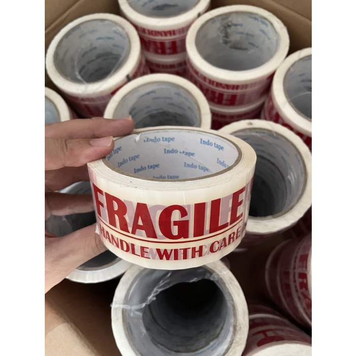 

LAKBAN FRAGILE PUTIH 1.88" ( 48MM x 50Y ) UKURAN REAL