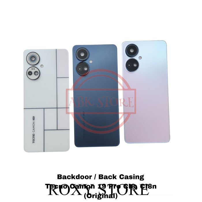 TUTUP BELAKANG BACKDOOR BACKCOVER BACK CASING TECNO CAMON 19 PRO CI8