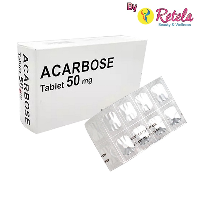 ACARBOSE 50MG 1 STRIP 10 TABLET