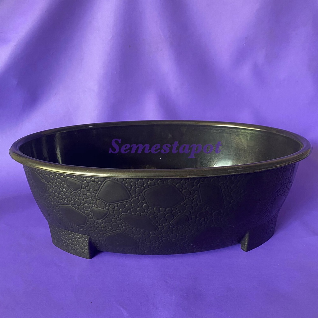 Pot Plastik Bonsai Oval 10 Panjang 50 cm Besar Bunga Tanaman