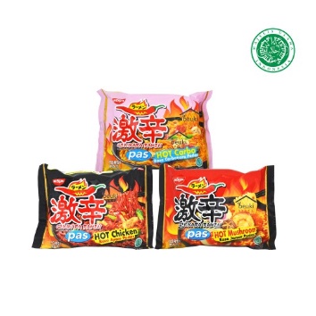 Mi Mie Instant Ramen Nissin Gekikara torikara Pas HALAL Jepang HALAL PROMO MURAH