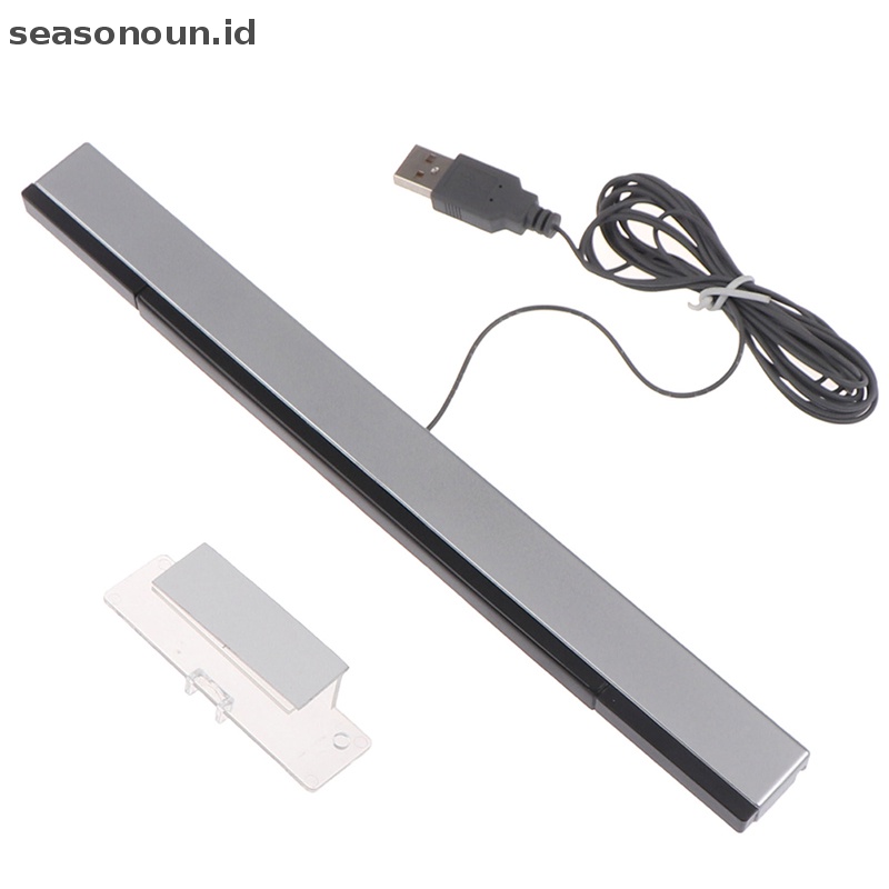 Seasonoun Wii Sensor Bar Wired Receivers IR Signal Ray USB Plug Pengganti Nitendo.