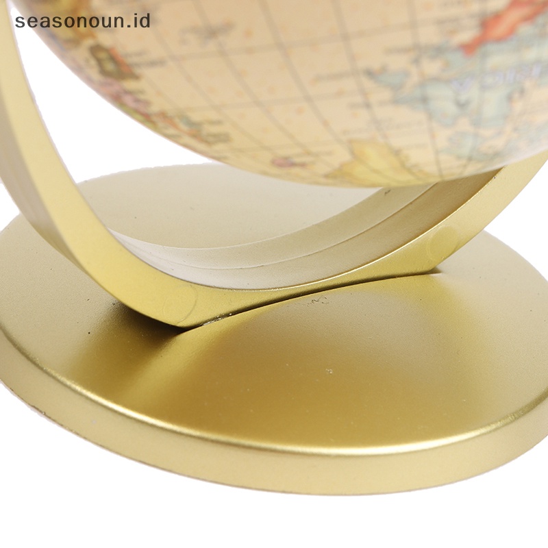 Seasonoun 360derajat Rotag World Globe Desktop Decor Pendidikan Geografi Sekolah Supplie.