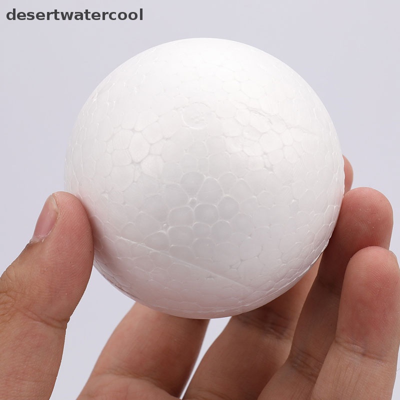 Deid 10pcs DIY Party Ball Spheres Dekorasi 70MM Polystyrene Styrofoam Foam Martijn