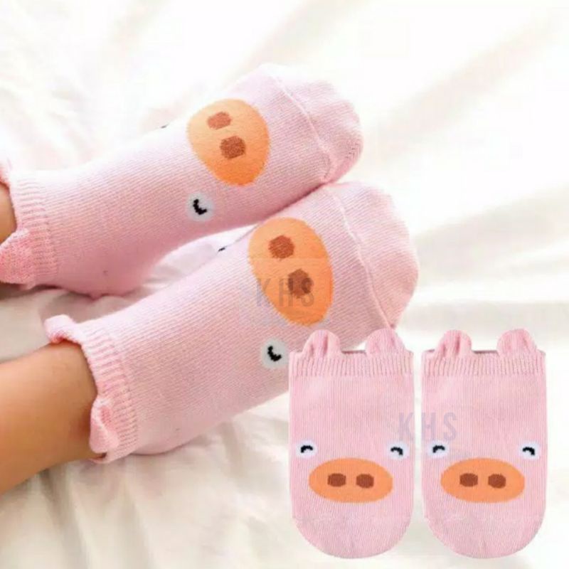 Kaos Kaki Anak Bayi Anti Slip Motif Animal 3D Baby Shock Prewalker