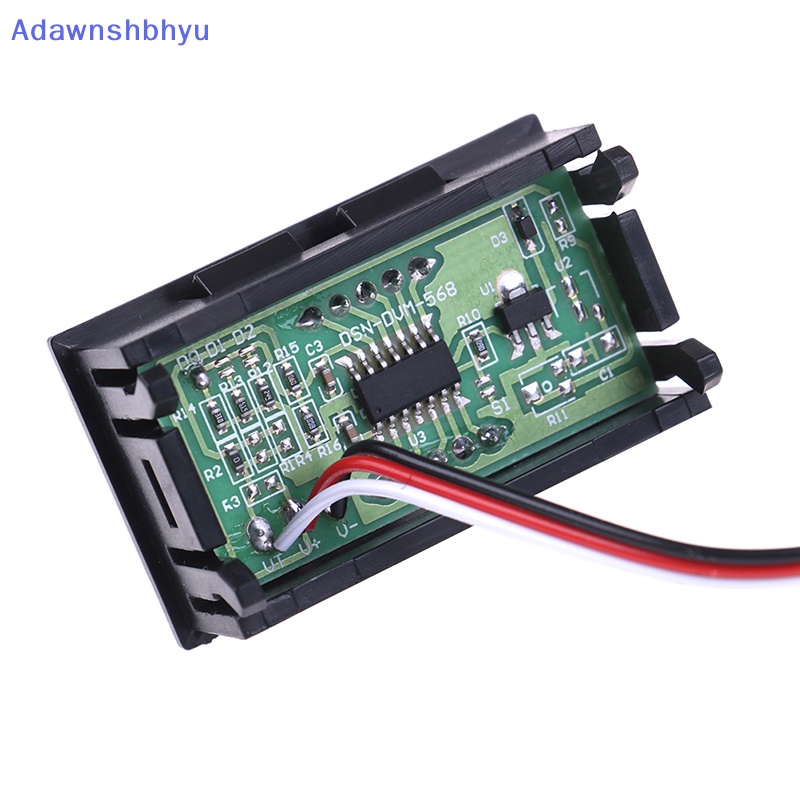 Adhyu DC 0-30V 3kabel LED digital display panel volt meter Tegangan voltmeter Mobil motor ID