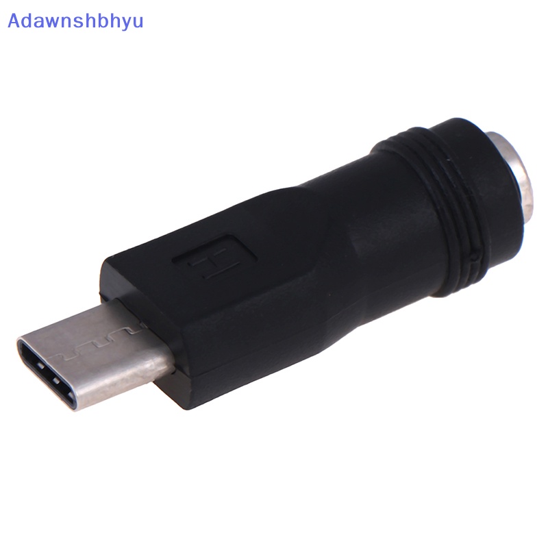 Adhyu 1pcs jack Female 5.5*2.1mm Ke Type-C 3.1 Male Plug 90per180derajat DC Adaptor ID