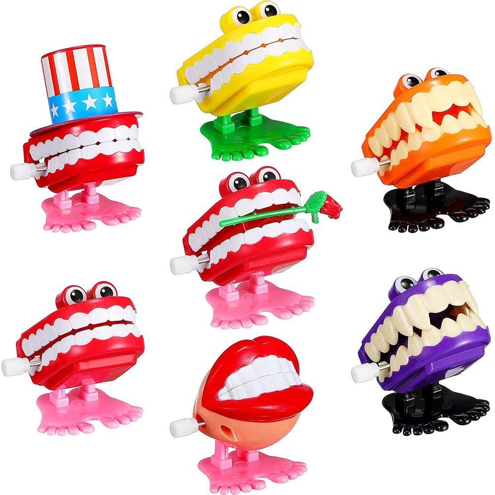 Suyo 5Pcs Mainan Jarum Jam Kualitas Tinggi Hadiah Gigi Hantu Jumping Toys