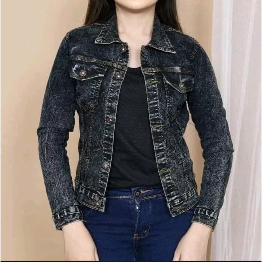 JAKET JEANS AURORA BIONDY WARNA / JAKET BIONDI BIONDY / PAKAIAN WANITA JEANS WANITA ORIGINAL JAKET L