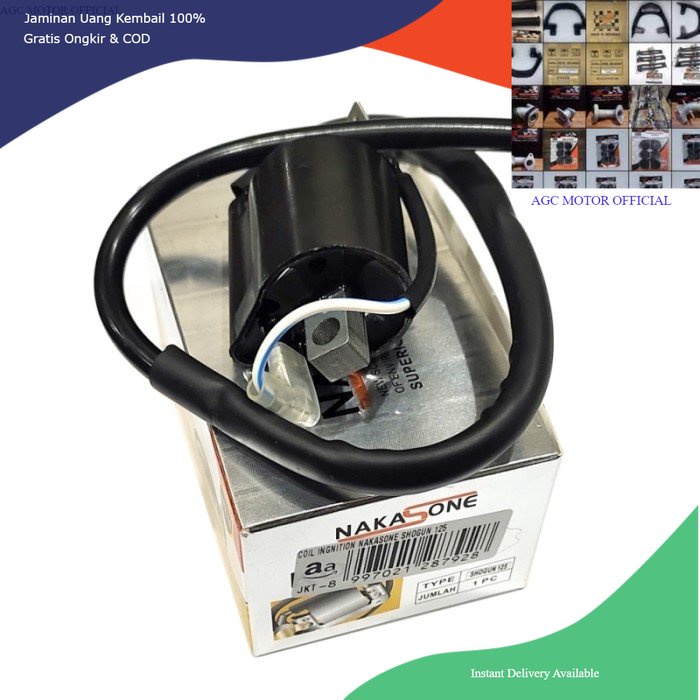AGC Koil Kuil Coil Ignition Motor Suzuki SHOGUN 125 Standar Ingnition Nakasone