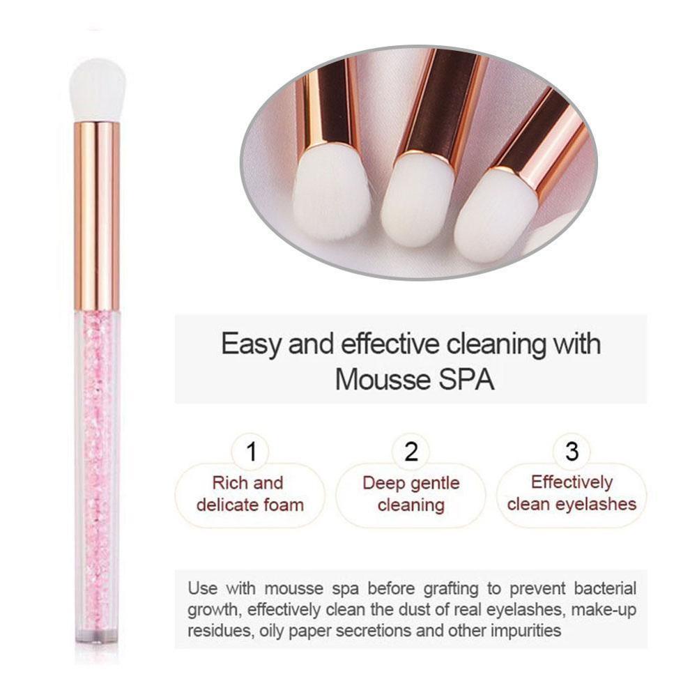 Sikat Pembersih Bulu Mata Tato Okulasi Eyelash Mulut Lengkung Cuci Botol Lash Extension Perlengkapan Shampoo Remover Makeup Tools