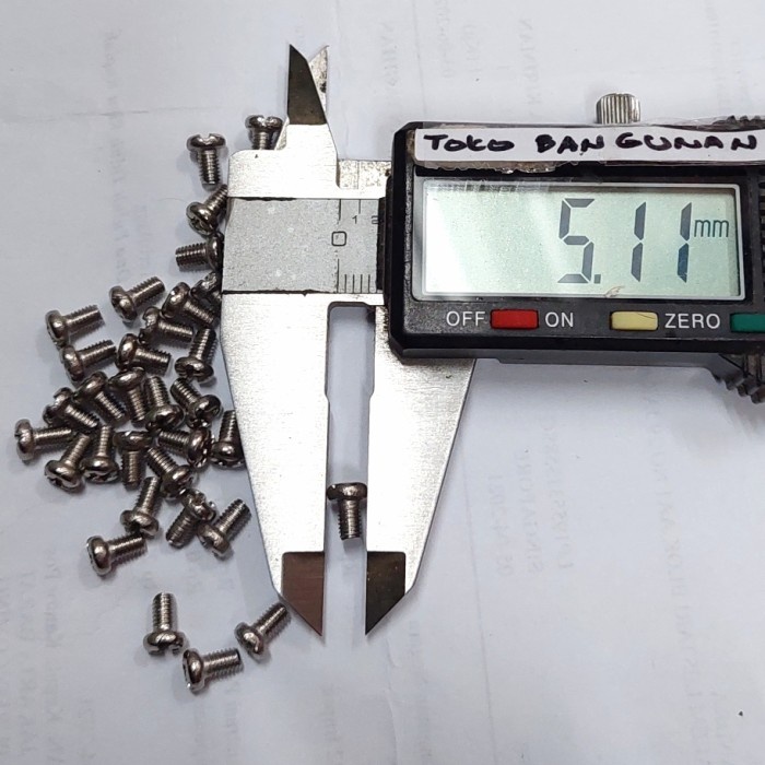 Baut M3x5 mm JP Stainless - 100pcs