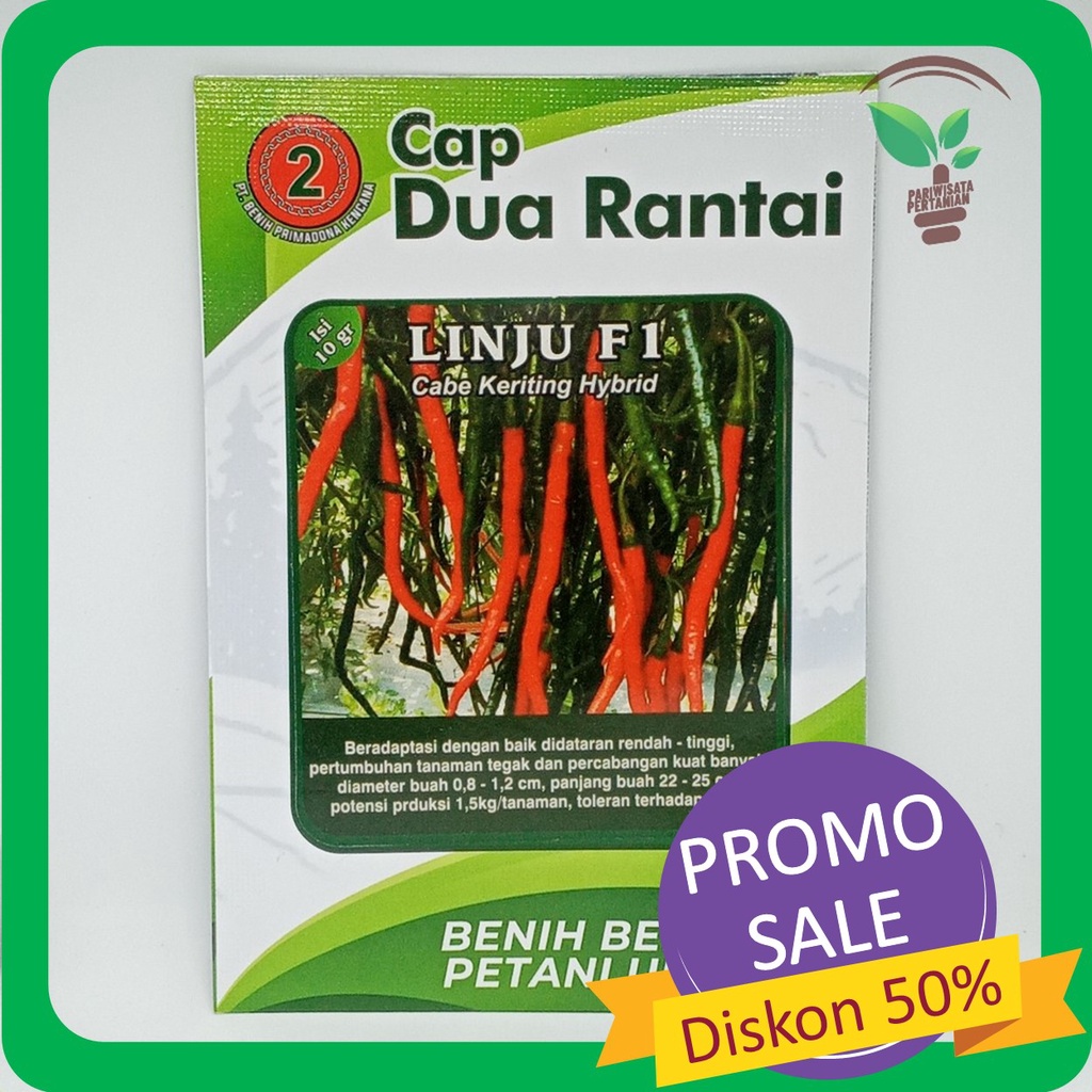 bibit cabe Benih Cabai Rawit VIRAL Repack Original - Isi 100 Biji Bibit Sayuran Benih Sayuran Viral 