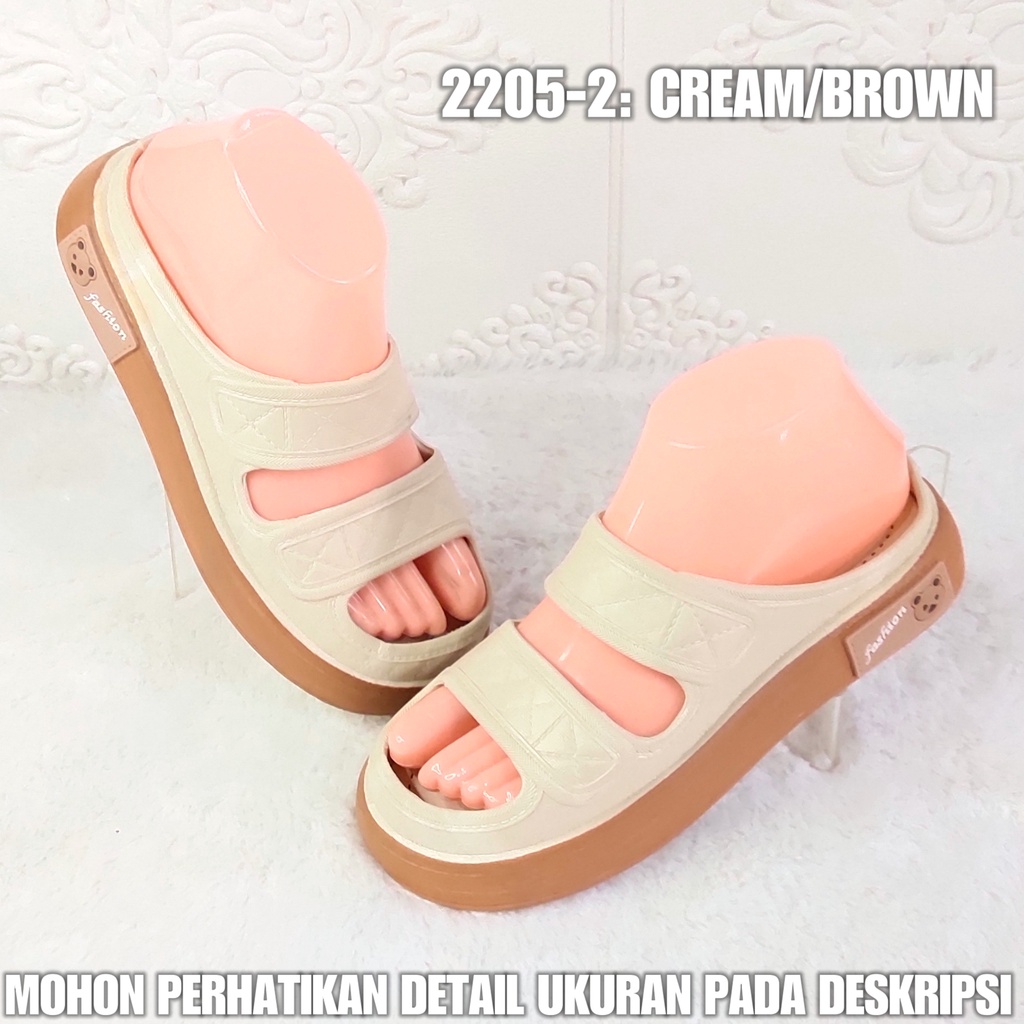 Sandal Wanita Terbaru 2205 2 Sendal Karet BAN 2 Viral Kekinian AntiAir SDLWW