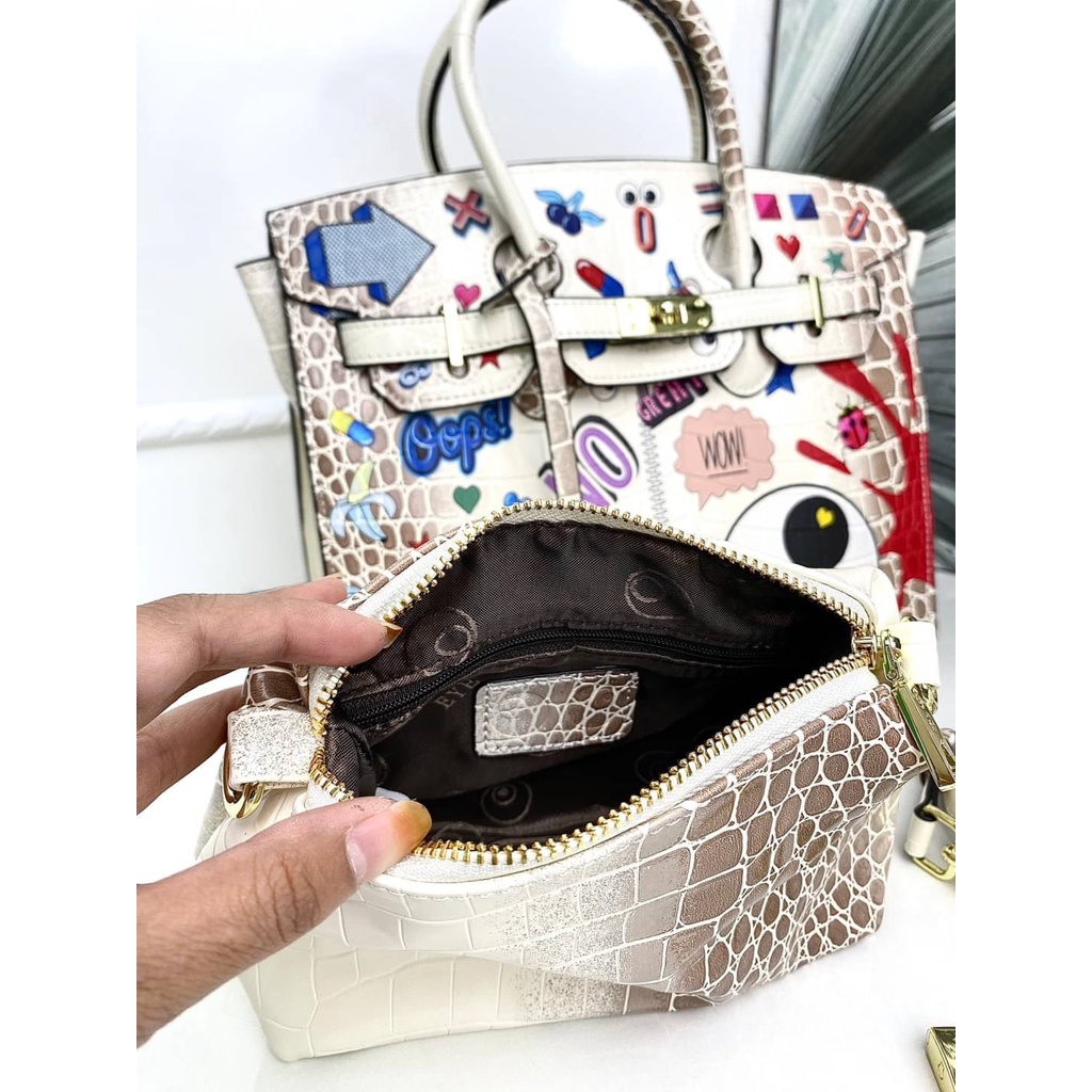 TAS WANITA IMPORT SUPER HIGH QUALITY HB021 EYE THEME SLING BAG PREMIUM