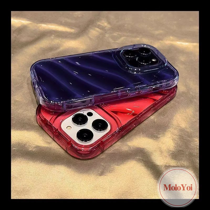 Casing Tahan Guncangan Warna Permen Bening Sederhana Mewah Kompatibel Untuk IPhone 7Plus 6 8 6S 7Plus 11 13 14 12 Pro MAX XR XS X MAX 8Plus SE 2020 Baru 3D Stereo Kreatif Korgasi Cover