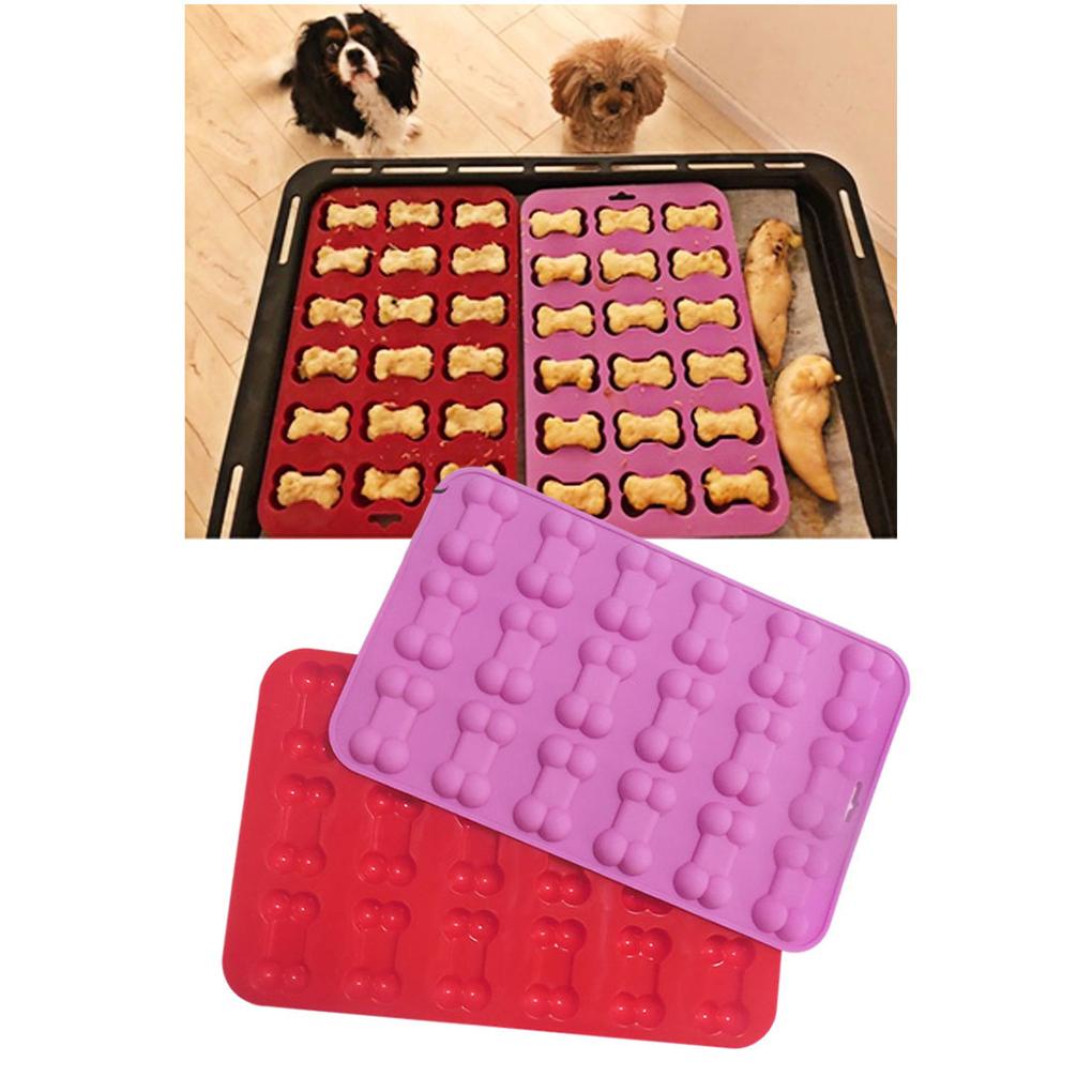 Cetakan Kue Berbentuk Tulang Anti Lengket Baking Pan Mold Praktis Bakeware Cupcakes Alat Masak Gadget Lovely Purple