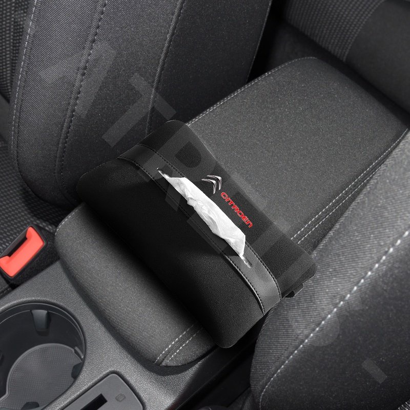 Citroen Car Tissue Storage Bag Car Seat Armrest Box Kotak Handuk Kertas Untuk Citroen c3 c4 c5 Aircross e-c4 DS5 DS7