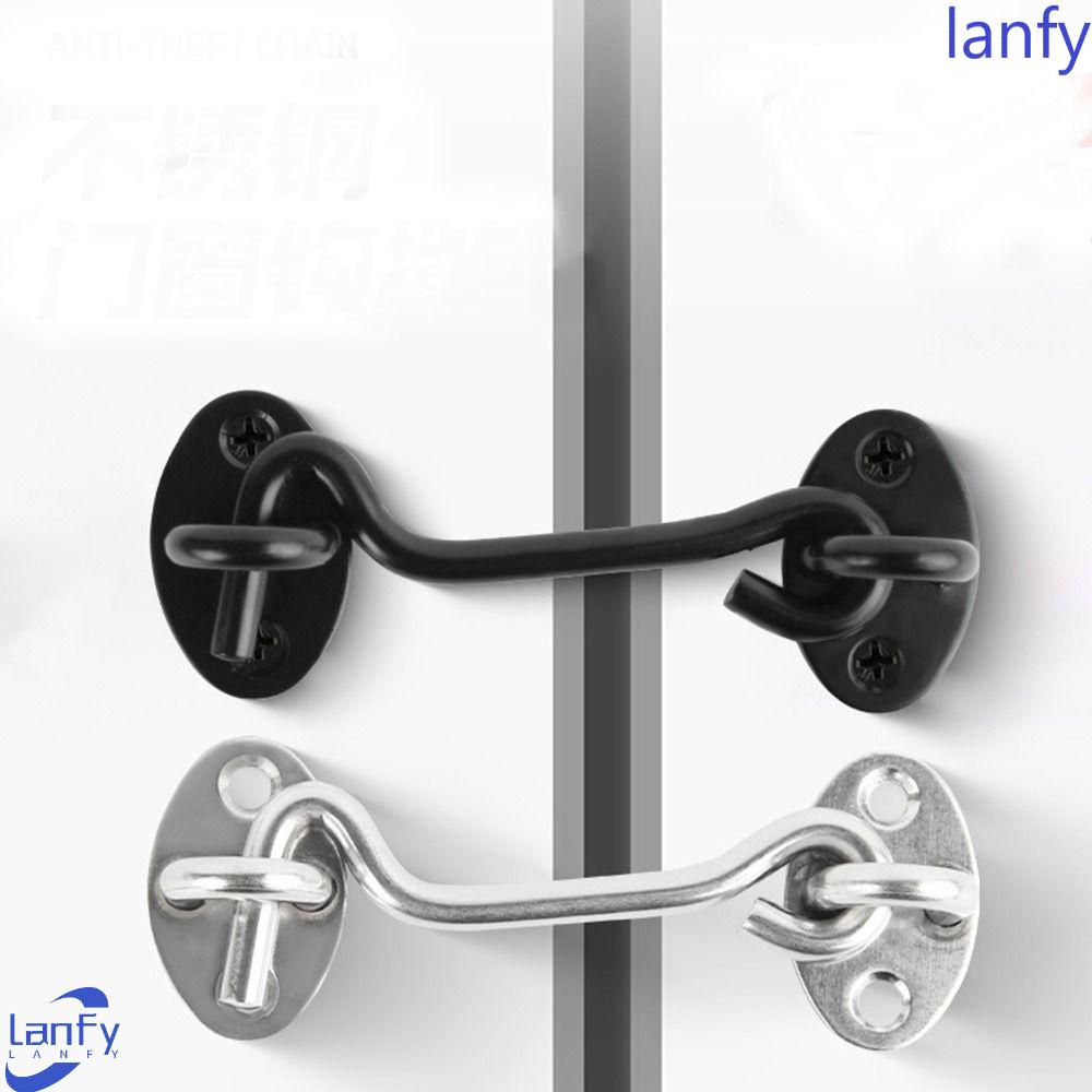 Lanfy Door Hook Gudang Gate Barn Holder Door Bolt Kunci Pintu Lemari Gesper