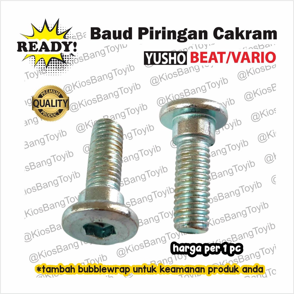 Baut Piringan Cakram Disc Honda BEAT VARIO 1pc (Yusho)