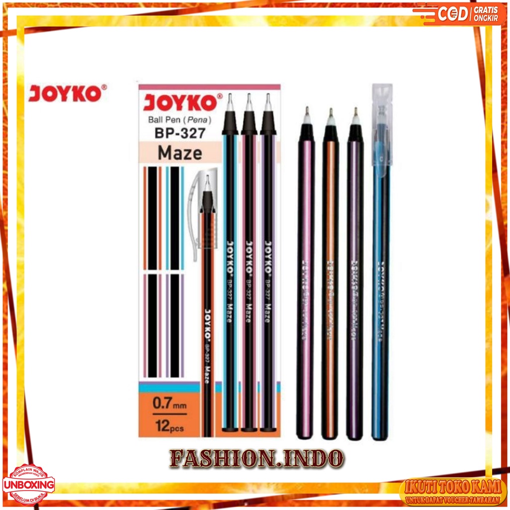 

COD - PULPEN JOYKO MAZE GARIS WARNA-WARNI