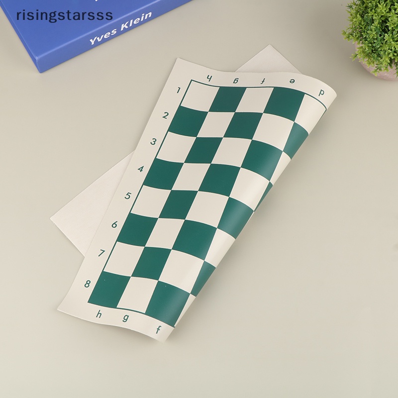 Rsid Span-new 1Pc Papan Catur Kulit PVC 34.5cm Portable Lembut Dapat Digulung Tahan Lama Chess Board Jelly