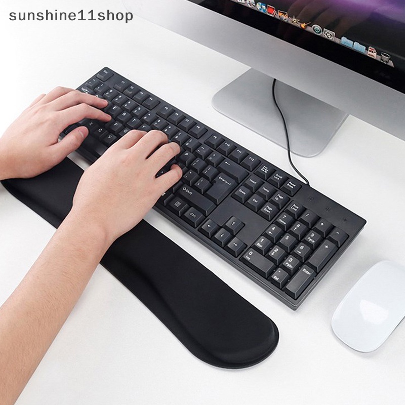 Sho Alas Sandaran Tangan Keyboard Mouse Pad Memory Foam Superfine Fibre Keyboard Platform N