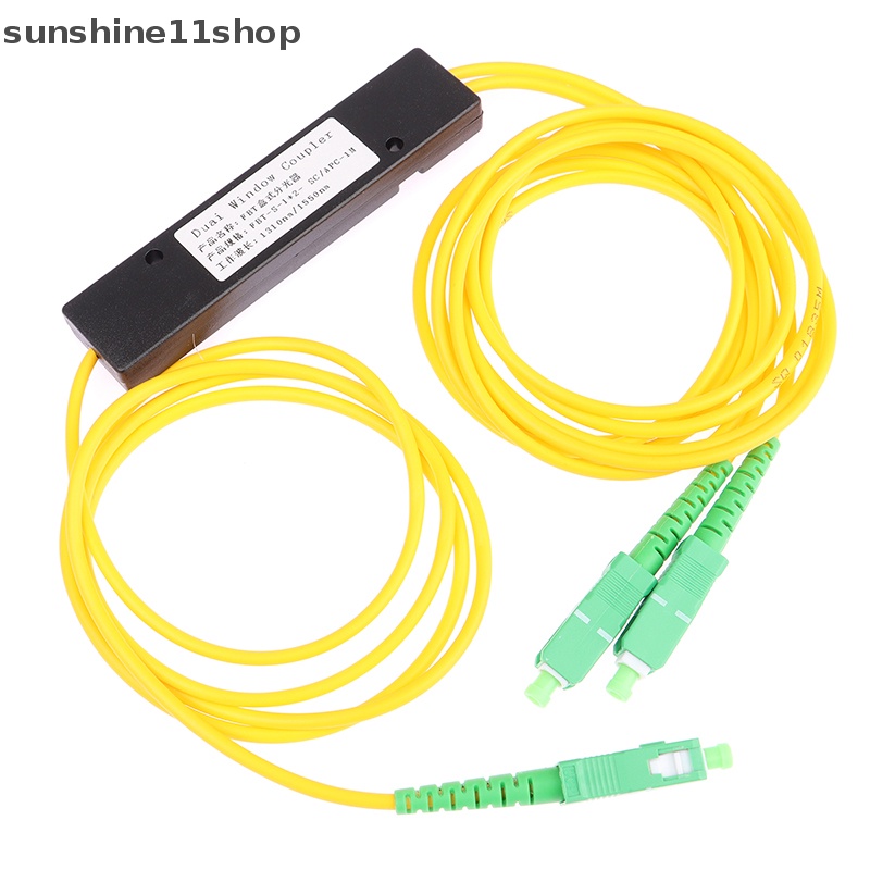 Sho 1Pc 1x2 FTTH Fiber Optic Splitter 1point 2kotak Pembagi Fiber Optik SC/APC N