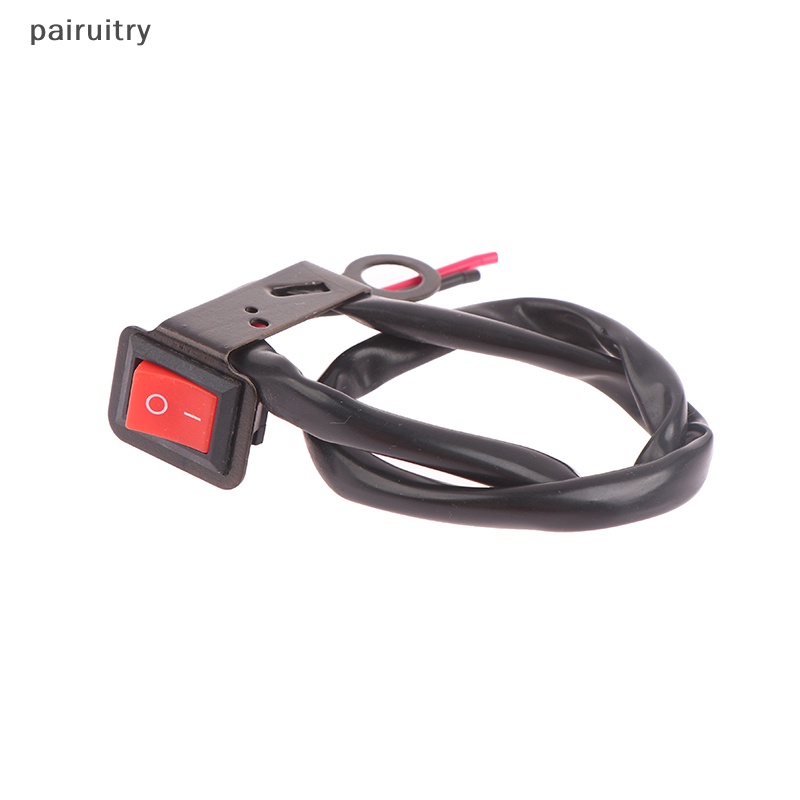 Prt Motor Waterproof Saklar Tombol On Off Lampu Depan Stang Saklar DC12V-24V Tombol Konektor Push Aksesoris Motor PRT