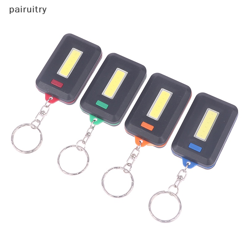 Prt 1PCS Portable Mini COB LED Gantungan Kunci Senter Key Chain Torch Light Lamp PRT