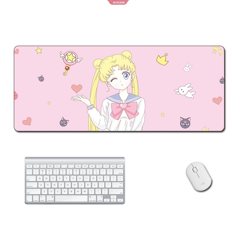 Anime Cardcaptor Sakura Mouse Pads Kinomoto Sakura Keroberos Cute Mousepad Manga Komputer Keyboard Pad Aksesoris Alas Meja [ZXL]