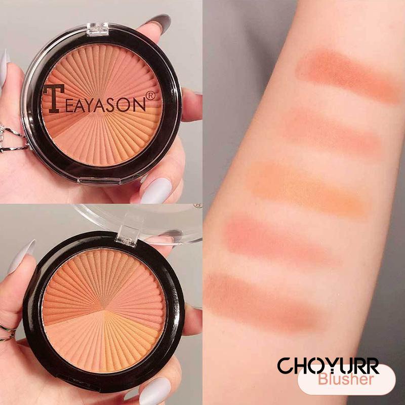 【COD】3 in 1 Eyeshadow / Highlighter / Blusher 5 Warna Shimmer Wajah Highlighter Dan Eyeshadow Palette Profesional Makeup-CH