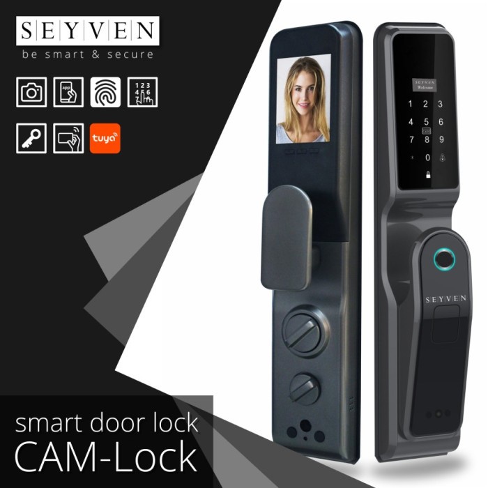 

SEYVEN SMART DOOR LOCK WITH CAMERA SMART DIGITAL LOCK SMARTLOCK APP