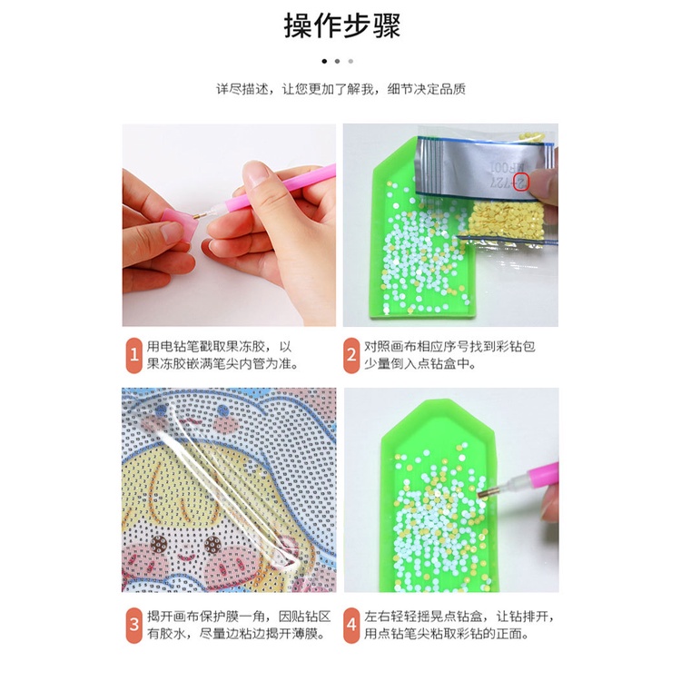 Mainan Lukisan Stik Sanrio Anak 5D handmade Mainan Anak Laki-Laki Dan Perempuan children diamond painting