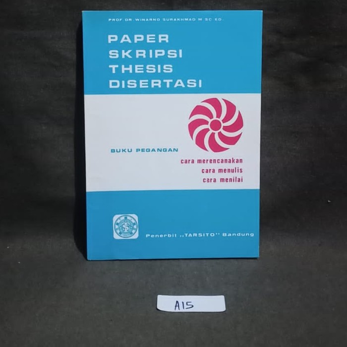 Paper Skripsi Thesis Disertasi