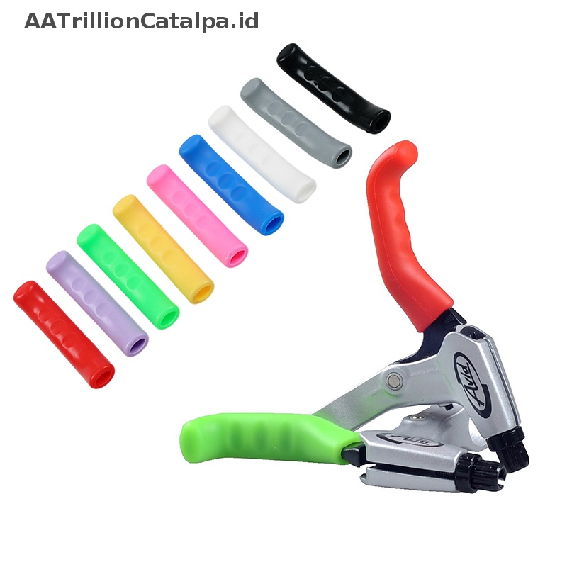 Aatrillioncatalpa 1pasang Grip Tuas Rem Sepeda MTB Untuk Sepeda Silicone Handle Cover Silicone Cover Cycling Brake Grip ID