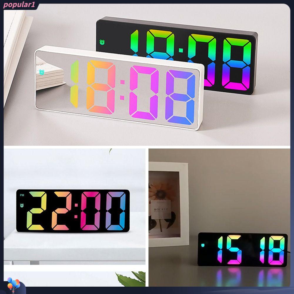 Populer Jam Weker Dekorasi Rumah Backlight Lampu Tidur Angka Clock LED Digital